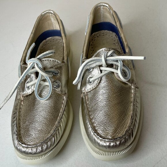 Sperry Top-Sider Metallic Authentic Original Boat Shoe Sneaker Size 5 - Picture 2 of 16